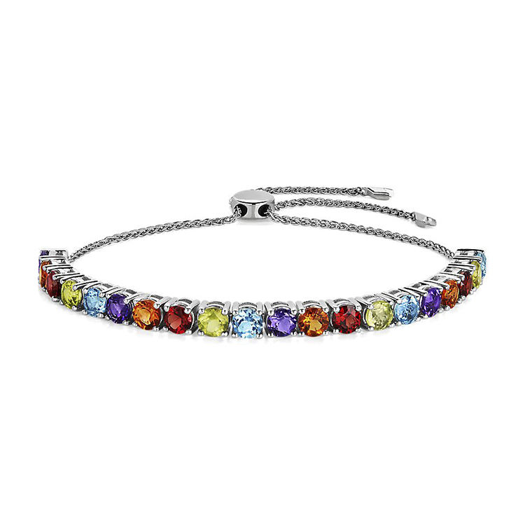 Bracelet ajustable arc-en-ciel