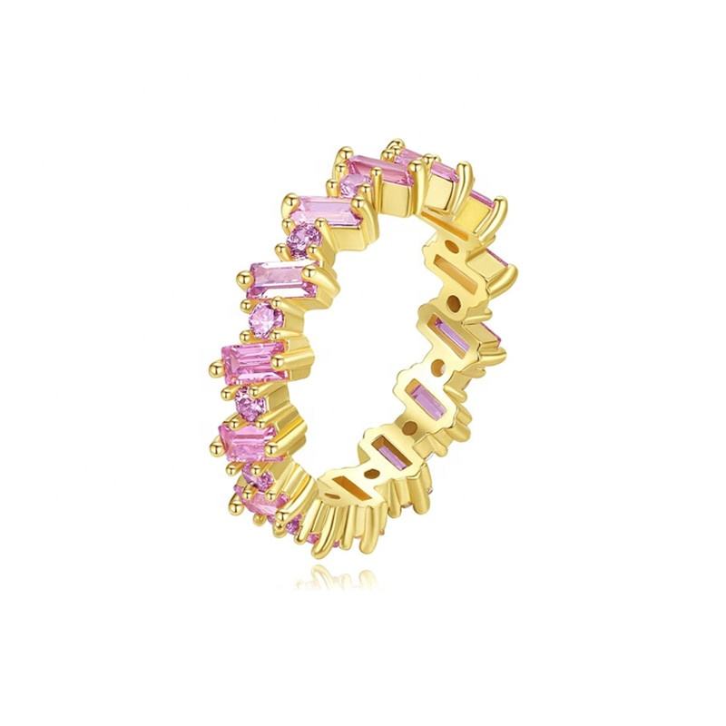 Bague Zircon Rose