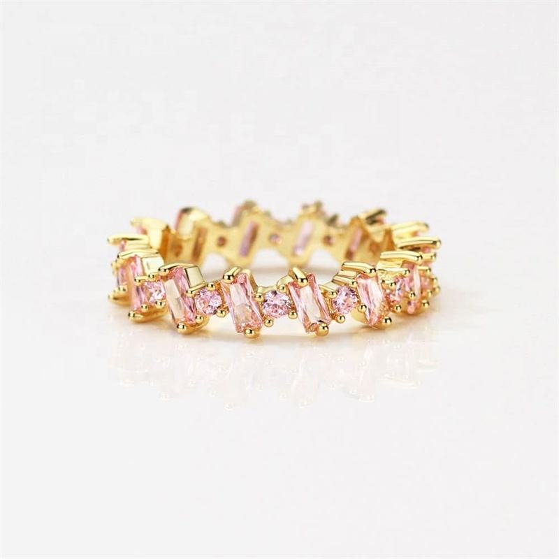 Bague Zircon Rose