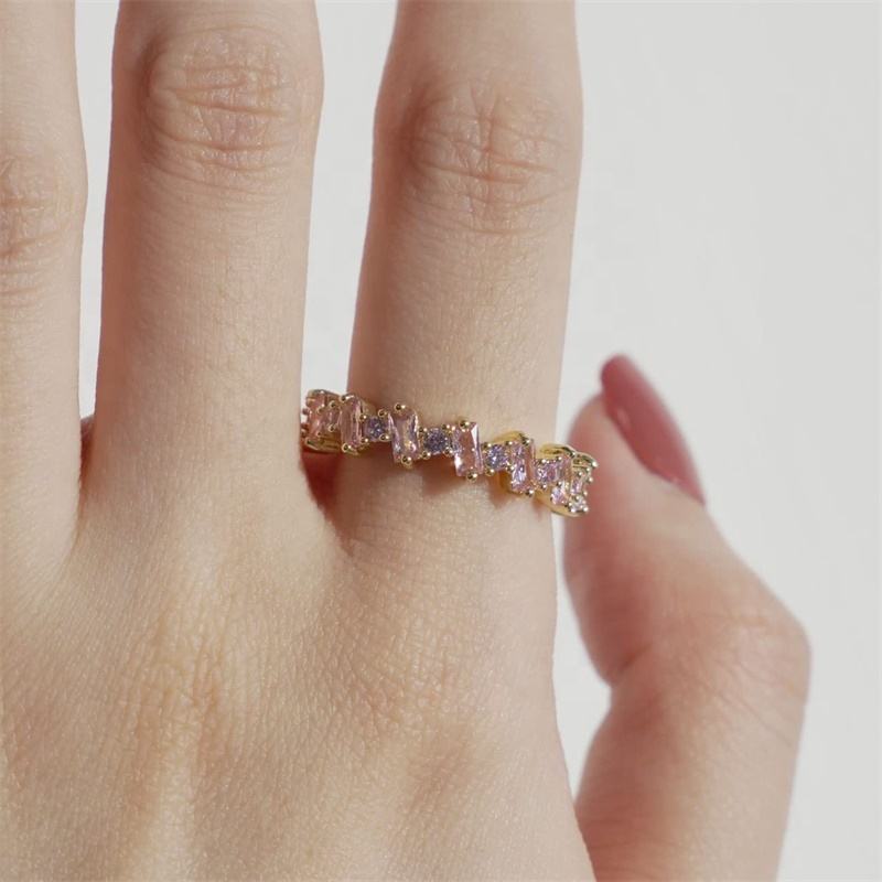 Bague Zircon Rose